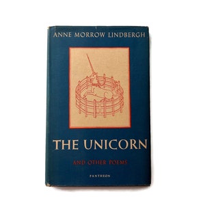 1956 The Unicorn and Other Poems Poetry Book by Anne Morrow Lindbergh Early Printing