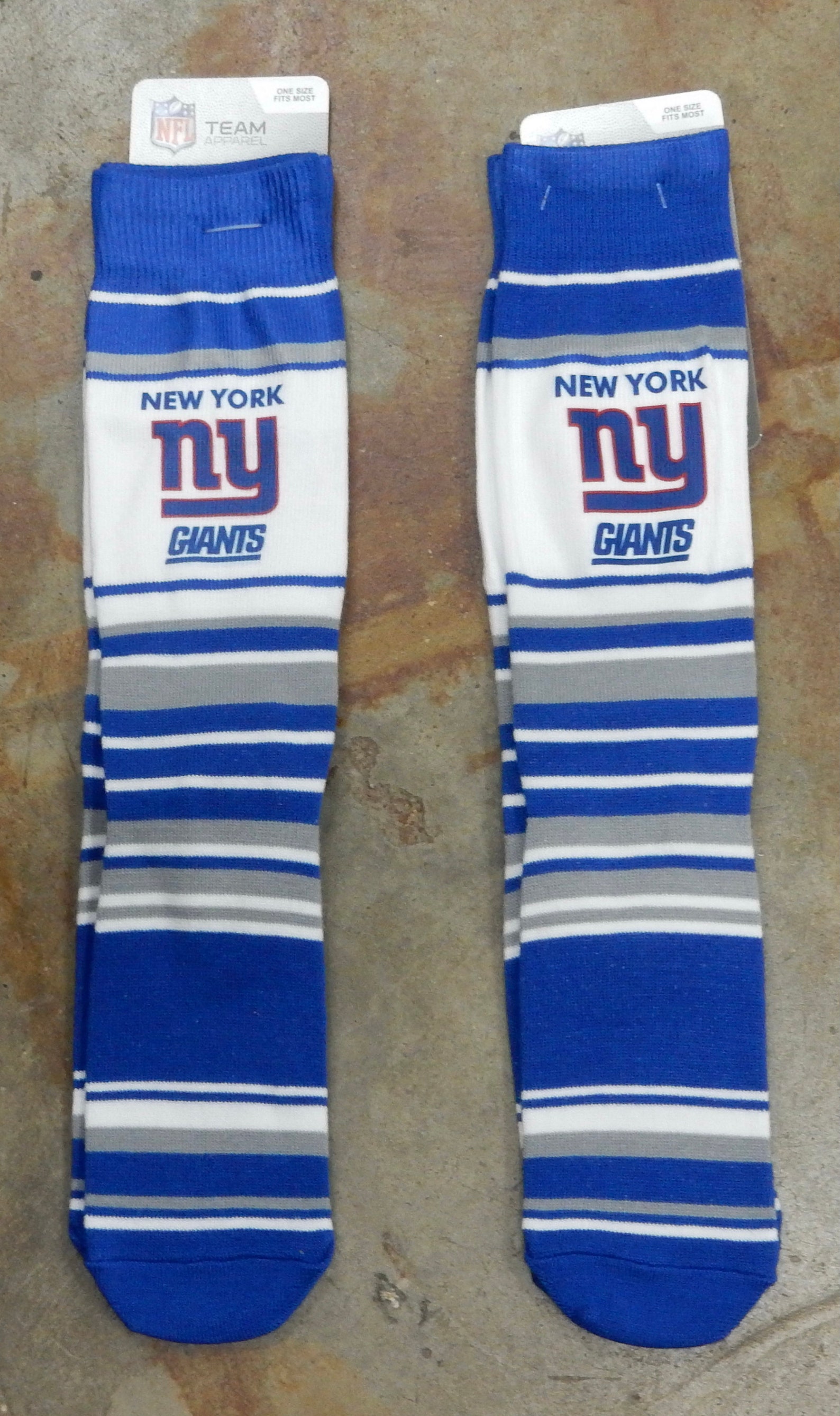 2 Pair NFL New York Giants Socks Gift Set Socks Mas Stripe Etsy