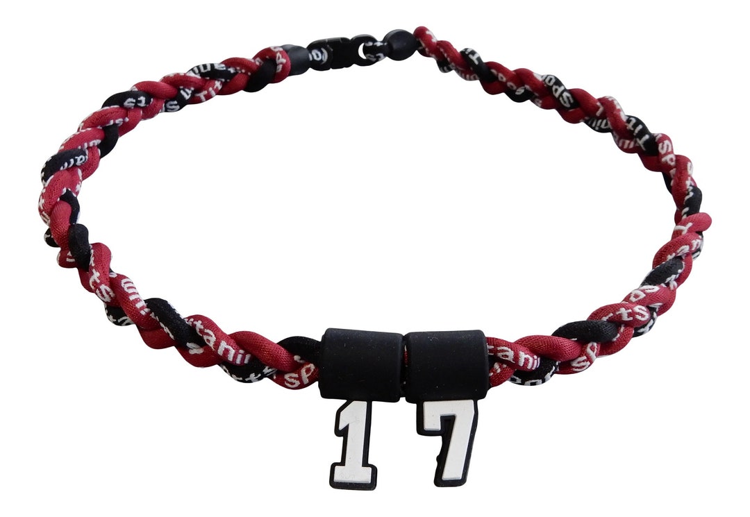 PCK YOUR NUMBER Green Black Whte Tornado Baseball Necklace Great for Baseball or Softball