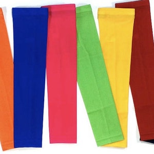 NEW! Solid Color Moisture Wicking Compression Sports Arm Sleeves - Several Colors & Sizes Available!