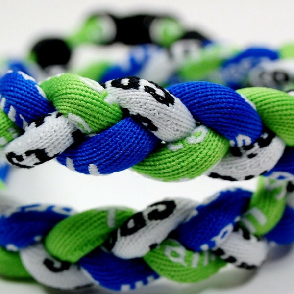 Titanium Sports Necklace In Royal Blue, Neon Green, Or Grey - Tornado & Baseball Style, Lightweight & Durable