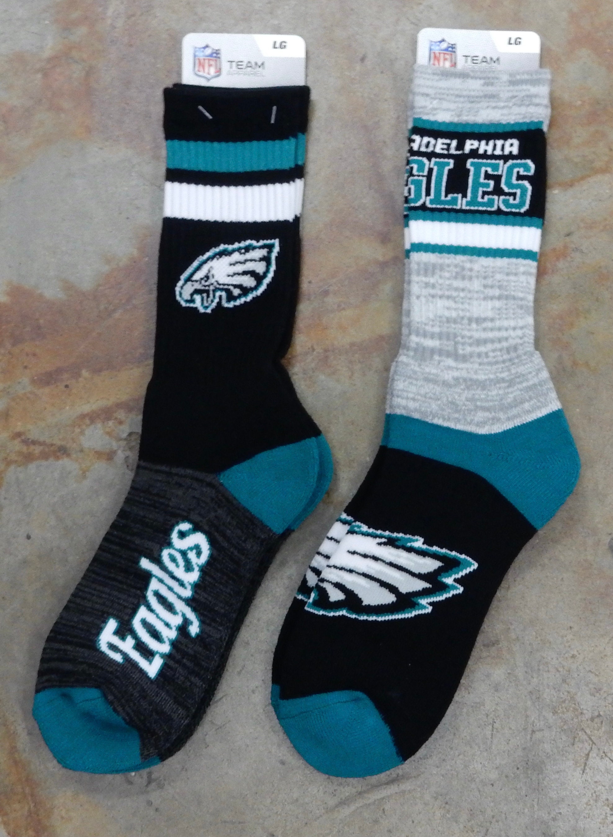 2 Pair NFL Philadelphia Eagles Socks Gift Set First String Etsy