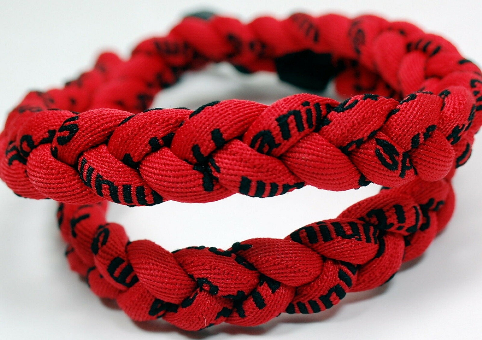 Buy All Red 20 Inch 3 Rope Braided Tornado Baseball Necklace Team Online in  India 
