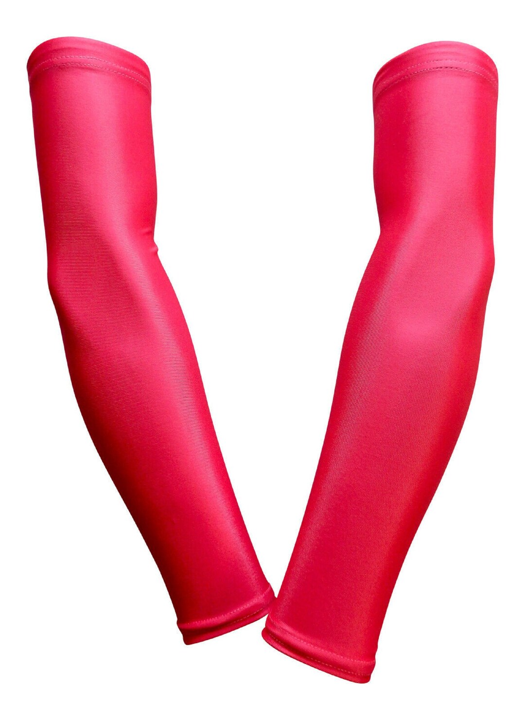 NEW Pair of Solid Hot Pink Shooter Moisture Wicking Sports Arm Sleeves