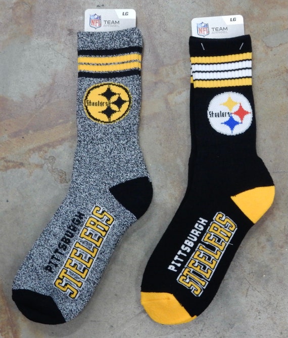 2 Pack NFL Pittsburgh Steelers Gift Set Marbled 4 Stripe