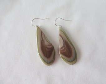 Imperial jasper earrings. Jasper earrings. Tan earrings. Handmade earrings