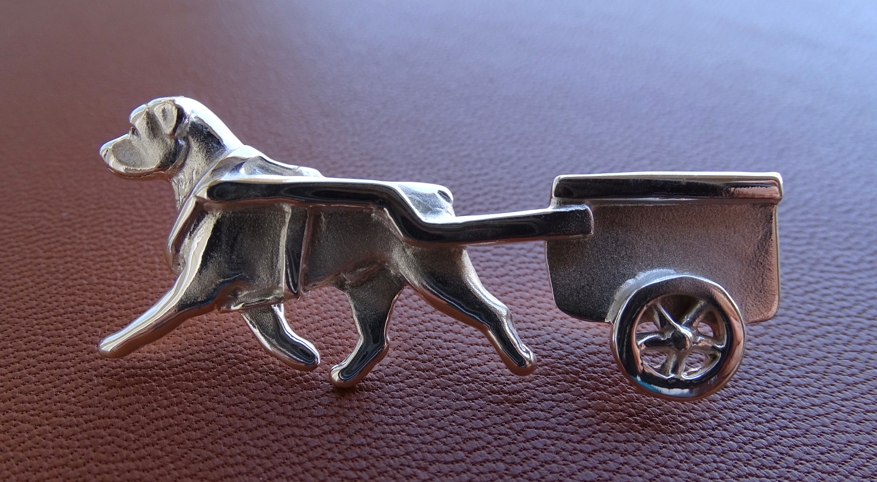 rottweiler pulling cart