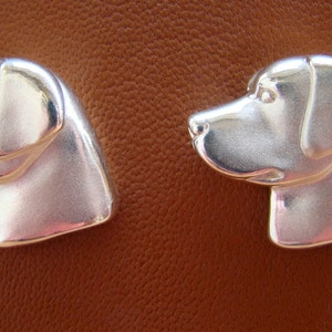 Per Mike: gemelli Labrador Retriever grandi in argento sterling X 3