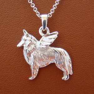 Belgian Tervuren / Belgian Sheepdog Angel Pendant