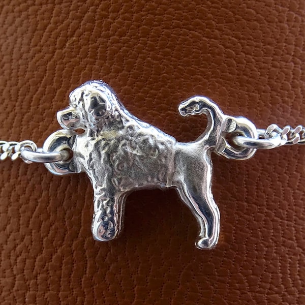 Bijoux portugais pour chien d'eau en argent sterling fait main chien d'eau portugais pendentif personnalisé PWD4-NP - Canada