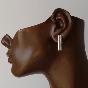 Sterling Silver Medium Length Post Designer Earrings