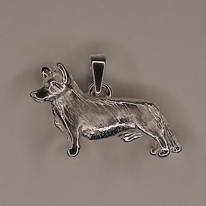 Sterling Silver Welsh Corgi Pendant
