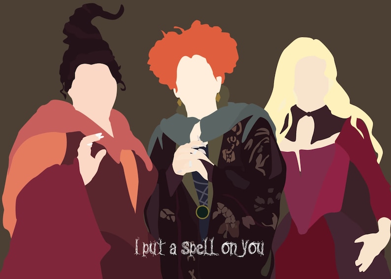 The Sanderson Sisters 5x7 Hocus Pocus Halloween Print Etsy