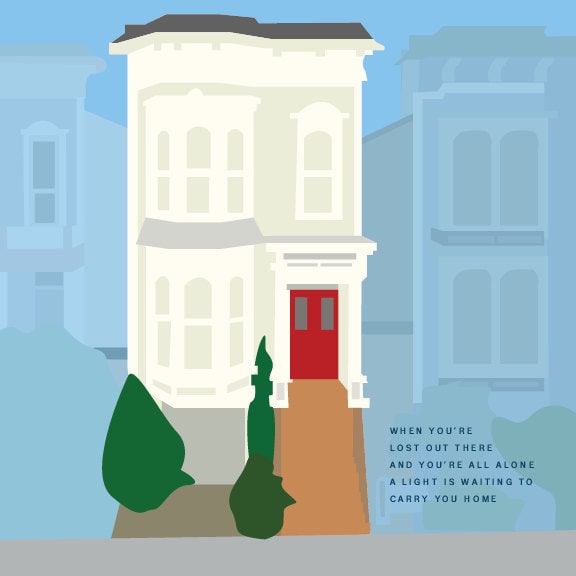 Full House 8 X 8 Giclee Print - Etsy