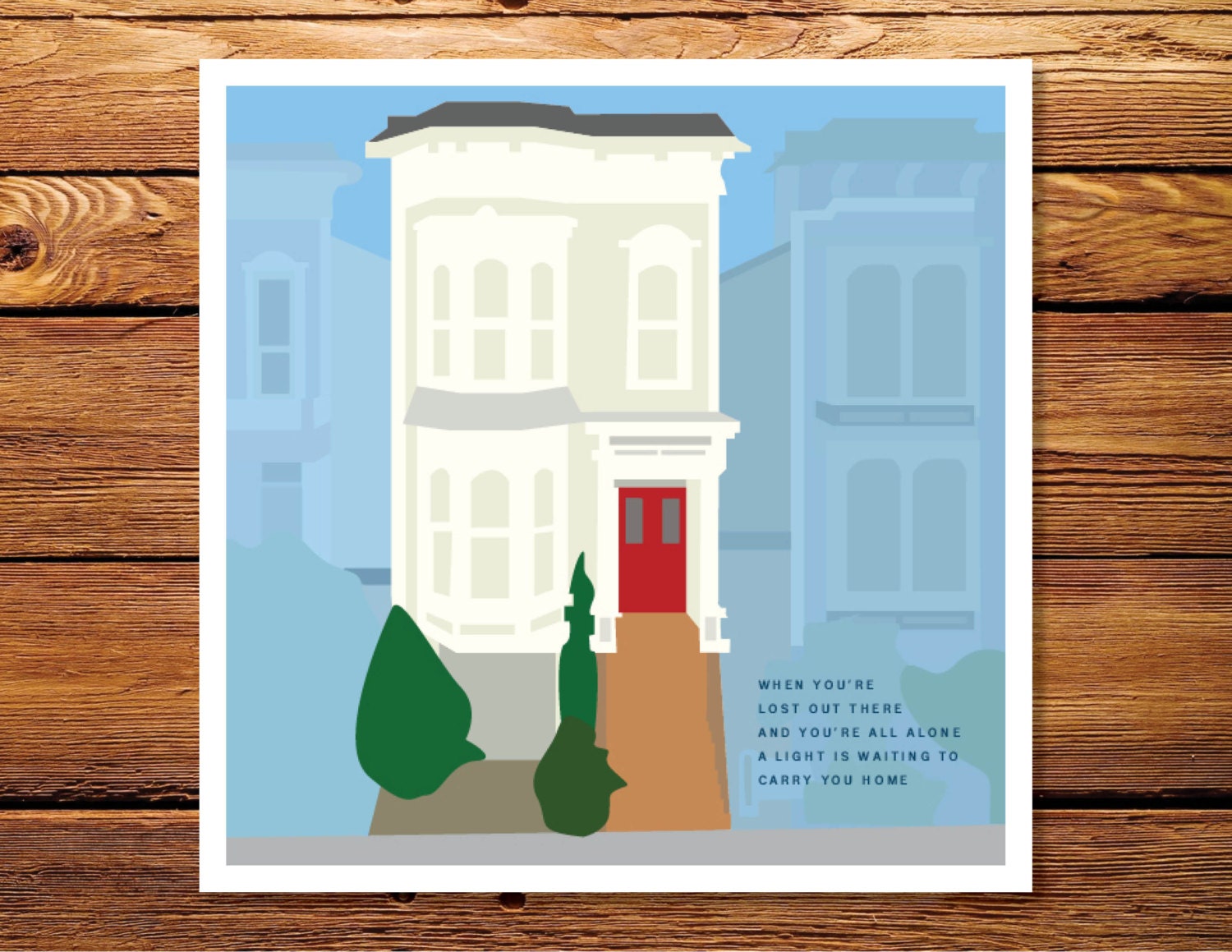 Full House 8 X 8 Giclee Print - Etsy