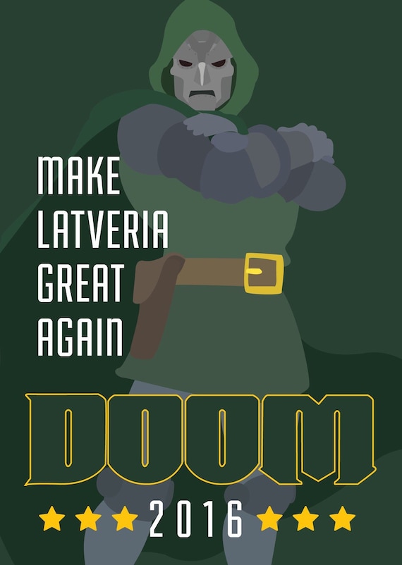 Doom for President - 5x7 - Etsy