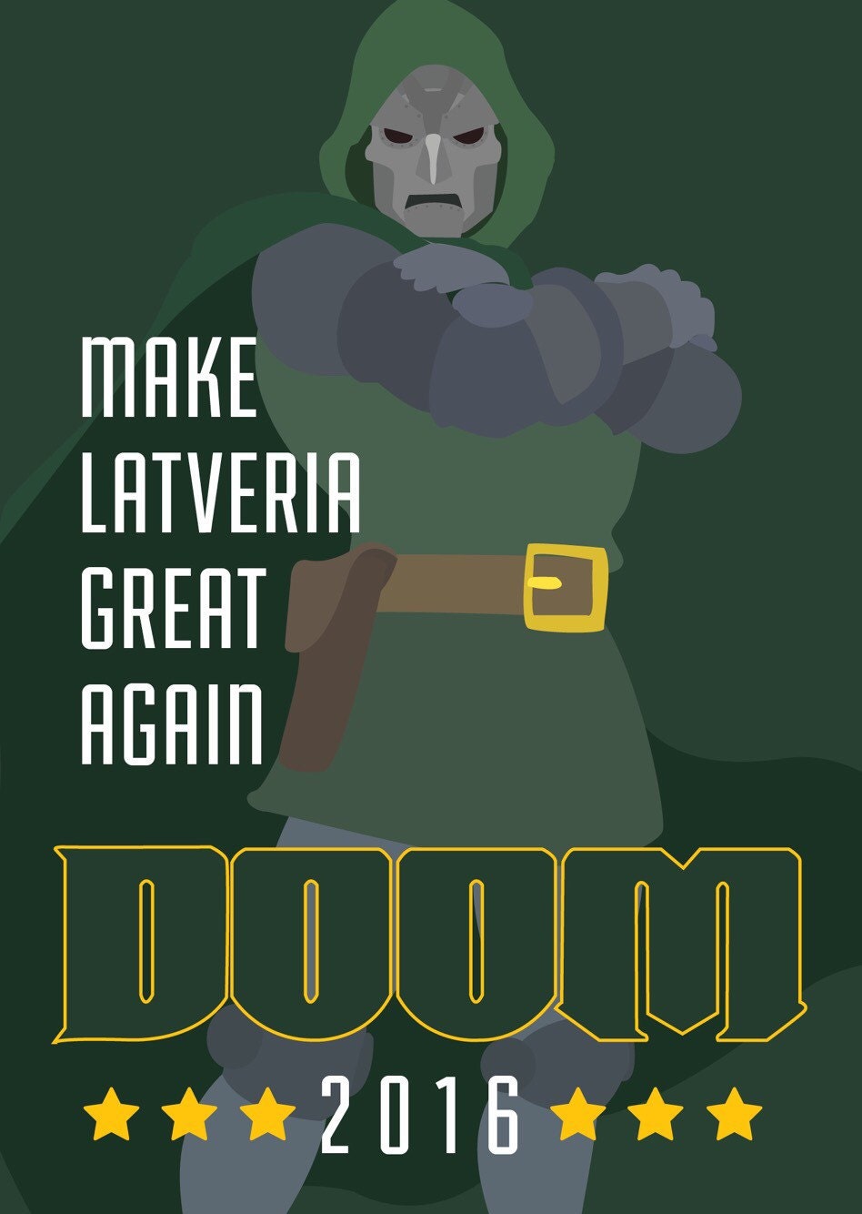 Doom for President - 5x7 - Etsy