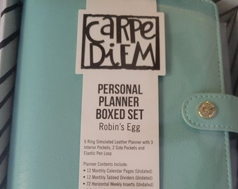 Carpe Diem - Personal Planner Boxed Set - Robin's Egg