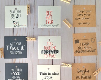 Humorous Gift Tags - Set A