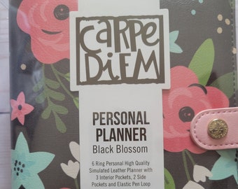 Carpe Diem - Personal Planner - Black Blossom