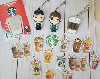 17 Piece Bundle - Starbucks Inspired Planner Charms