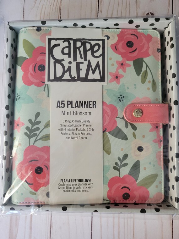 Carpe Diem A5 Planner - A La Carte - Mint Blossom