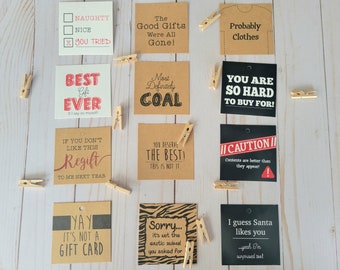 Humorous Gift Tags - Set D