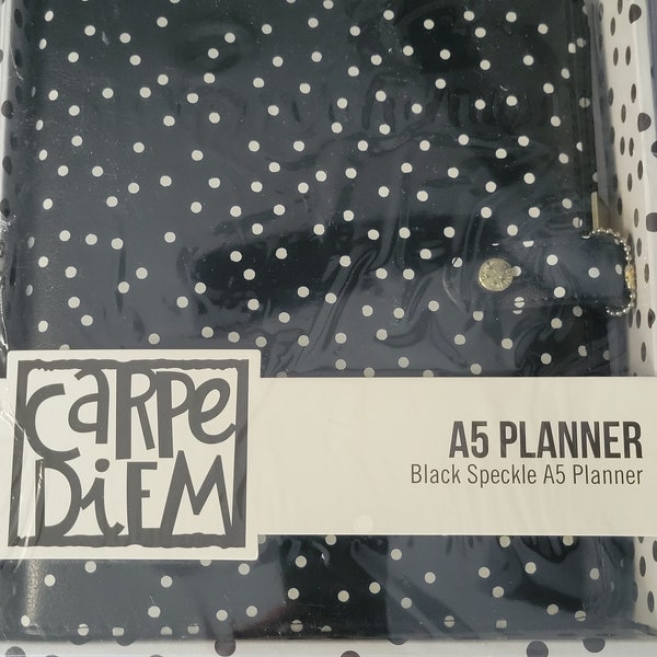 Carpe Diem A5 Planner - A La Carte - Black Speckle