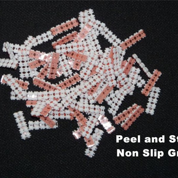 Peel 'n Stick Non-Slip Grips for Alligator Clips -Choose 50-500 Grips AND Choose White, Black, or Both