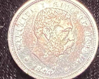 RARE 1883 Hawaiian Dime Toned Collectible Currency Coins Silver
