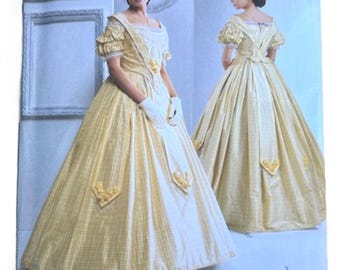 Simplicity 2881  Historical Dress sizes 16-24, Lovely Full Skirt!  Dramatic Costume Program Fair Reenactment  FREE SHIPPING!