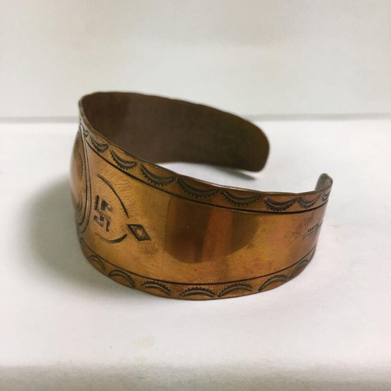 Vintage Jewelry Handmade Vintage Estate Copper Cuff Bracelet Gift
