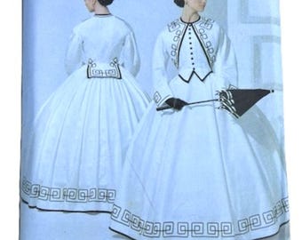 Simplicity 3791  Historical 2 piece Dress, full skirt  sizes 16-24, Dramatic Costume Program Fair Reenactment  FREE SHIPPING!