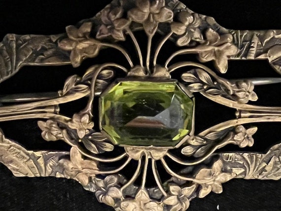 Estate Vintage Antique Jewelry Unique Sash Brooch… - image 2