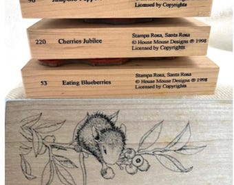 Vintage House Mouse Rubber Stamps! Stampa Rosa YOUR CHOICE! Check Out Our Rubber Stamp Bonanza!