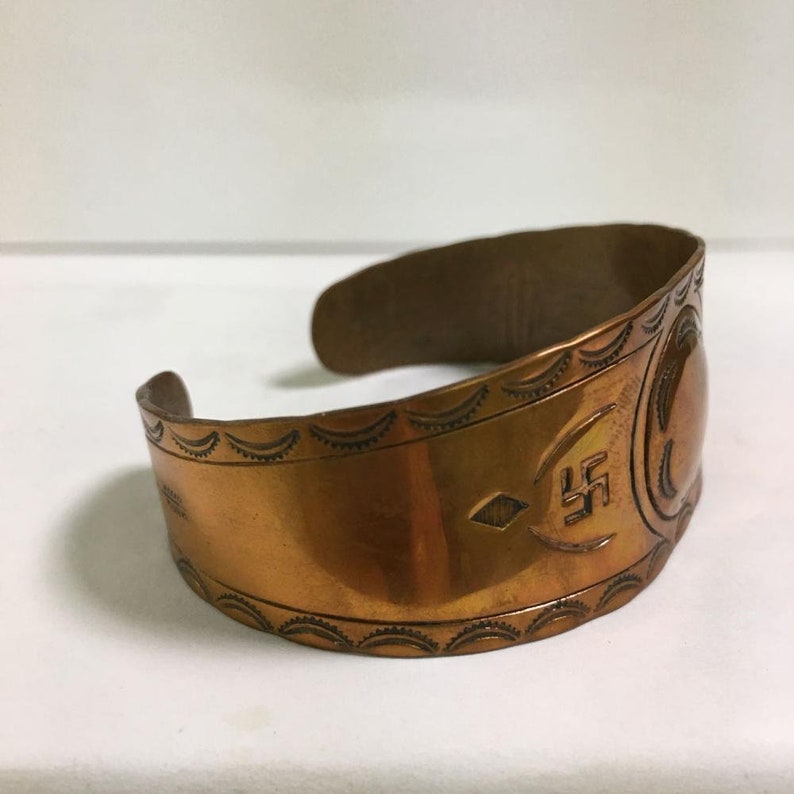 Vintage Jewelry Handmade Vintage Estate Copper Cuff Bracelet Gift
