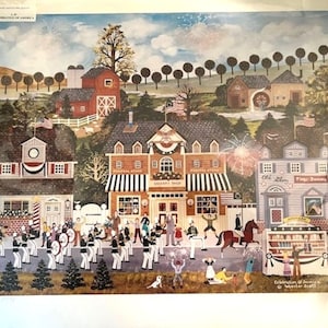 Fine Art Print Jane Wooster Scott &quot;Celebration of America&quot; Limited Edition of 75, Pencil Signed and Numbered