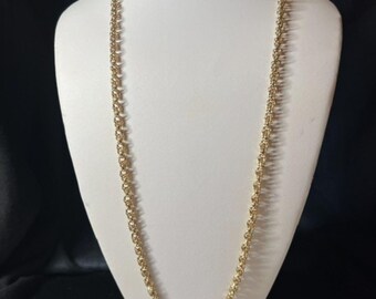 Vintage Goldtone Chain Link Necklace! Great Vintage Estate Jewelry!