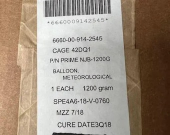 New in Box! Weather Balloon! Scientific, Meteorology