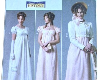 Butterick 6074 Historical Sewing Pattern Dress, Jacket, more Sizes 14-22, Dramatic Costume Program Fair Reenactment  FREE SHIPPING!