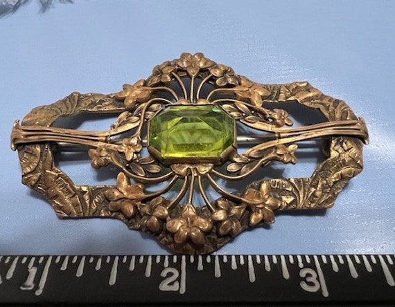 Estate Vintage Antique Jewelry Unique Sash Brooch… - image 8