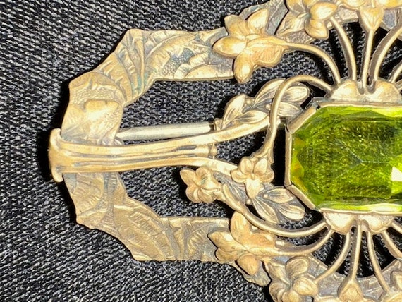 Estate Vintage Antique Jewelry Unique Sash Brooch… - image 4