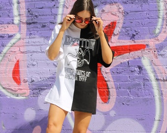 vintage band t shirt dress