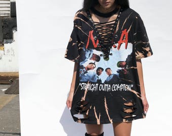 destroyed t shirt dress