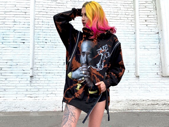 Tupac Oversized Sweatshirt Custom 