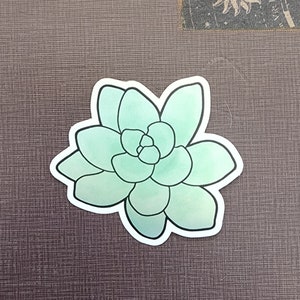 Succulent holographic sticker, Laptop Decal, Bumper sticker, car sticker, tumbler decal