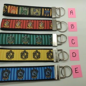 Wizard Houses Inspired Key chain (Multiple Choices)
