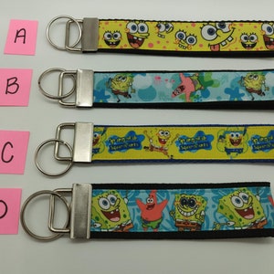 Llavero inspirado en Sponge SquarePants (varias opciones)