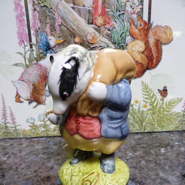 Tommy Brock 1955 Beatrix Potter Figurine Royal Albert England