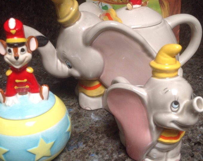 RARE LARGE Disney Dumbo Tea Set With Large Teapot Dumbo Etsy